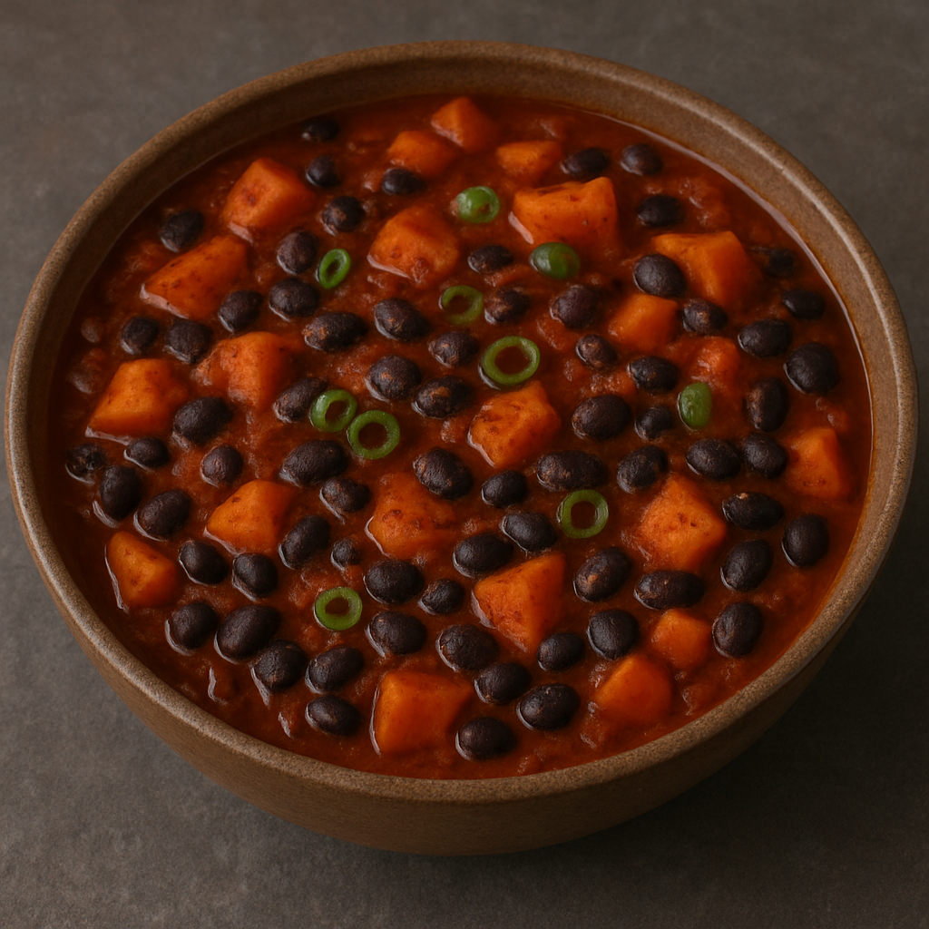 🌶️Black Bean & Sweet Potato Chilli with Smoked Paprika