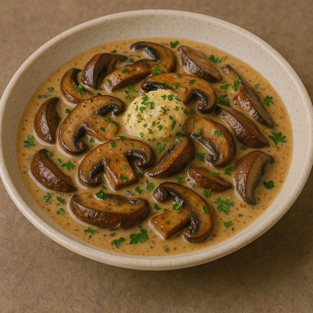 🍄 Portobello Mushroom Stroganoff