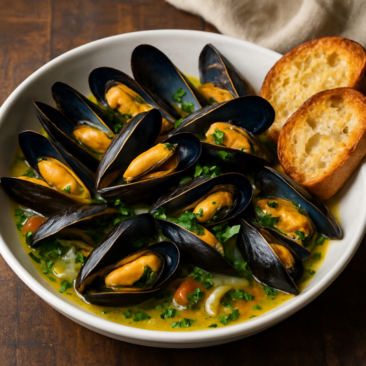 🐚 West Coast-Style Mussels