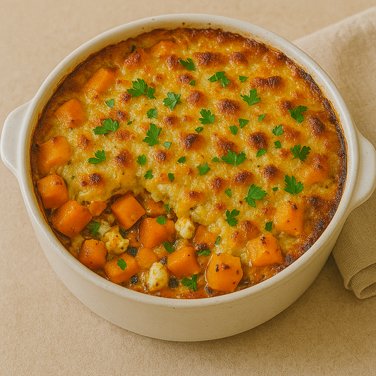 🎃 Butternut & Feta Bobotie Bake