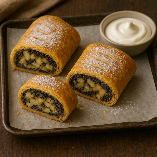 🍏 Apple & Poppy-Seed Strudel (Almás-Mákos Rétes) (Vegan)