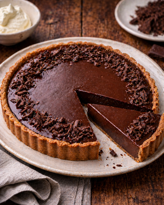 Dark chocolate tart