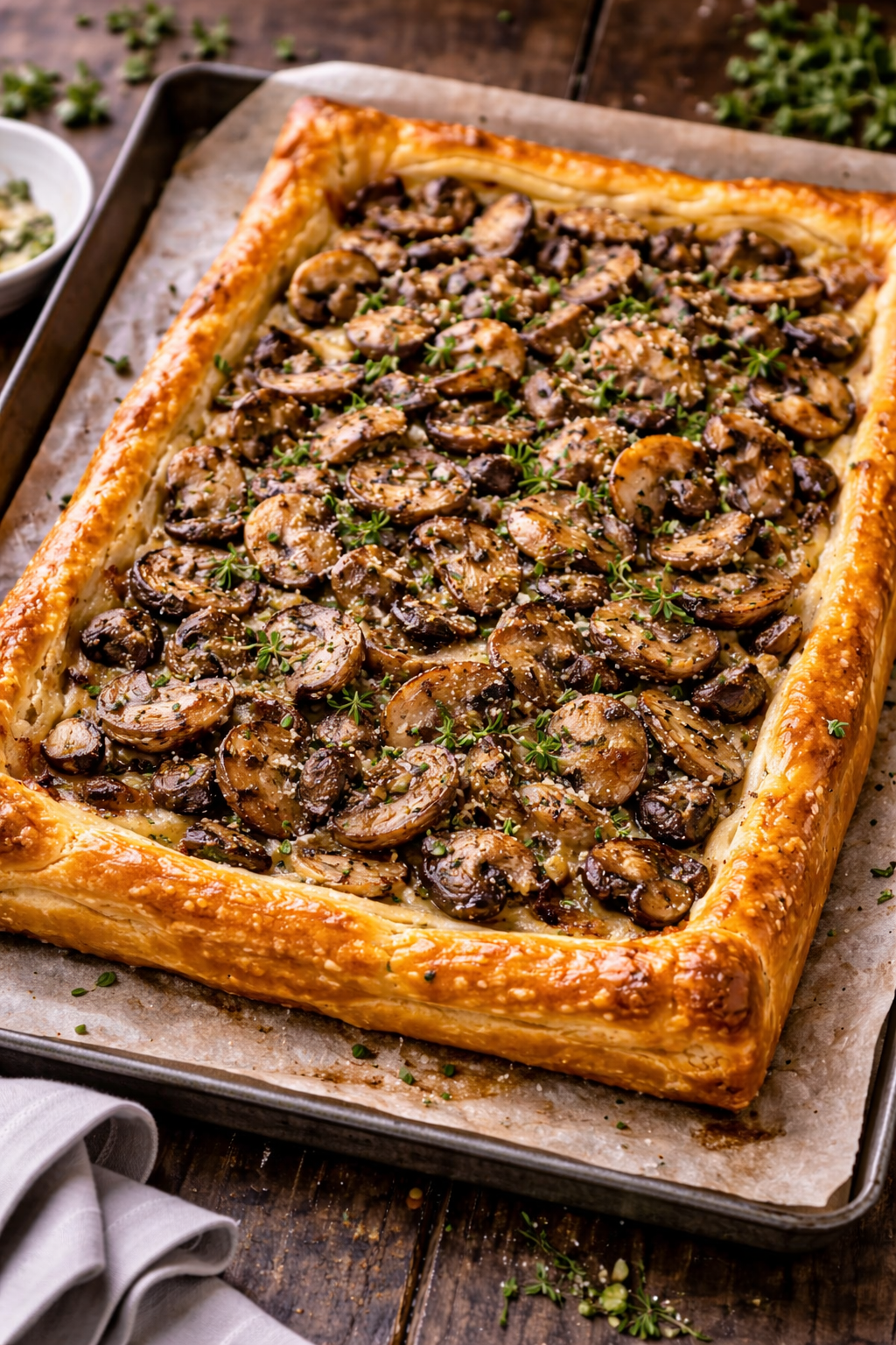 Mushroom and Thyme Tart