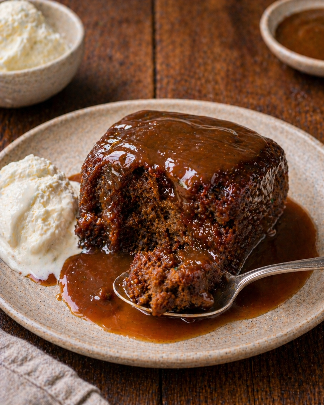Sticky toffee pudding