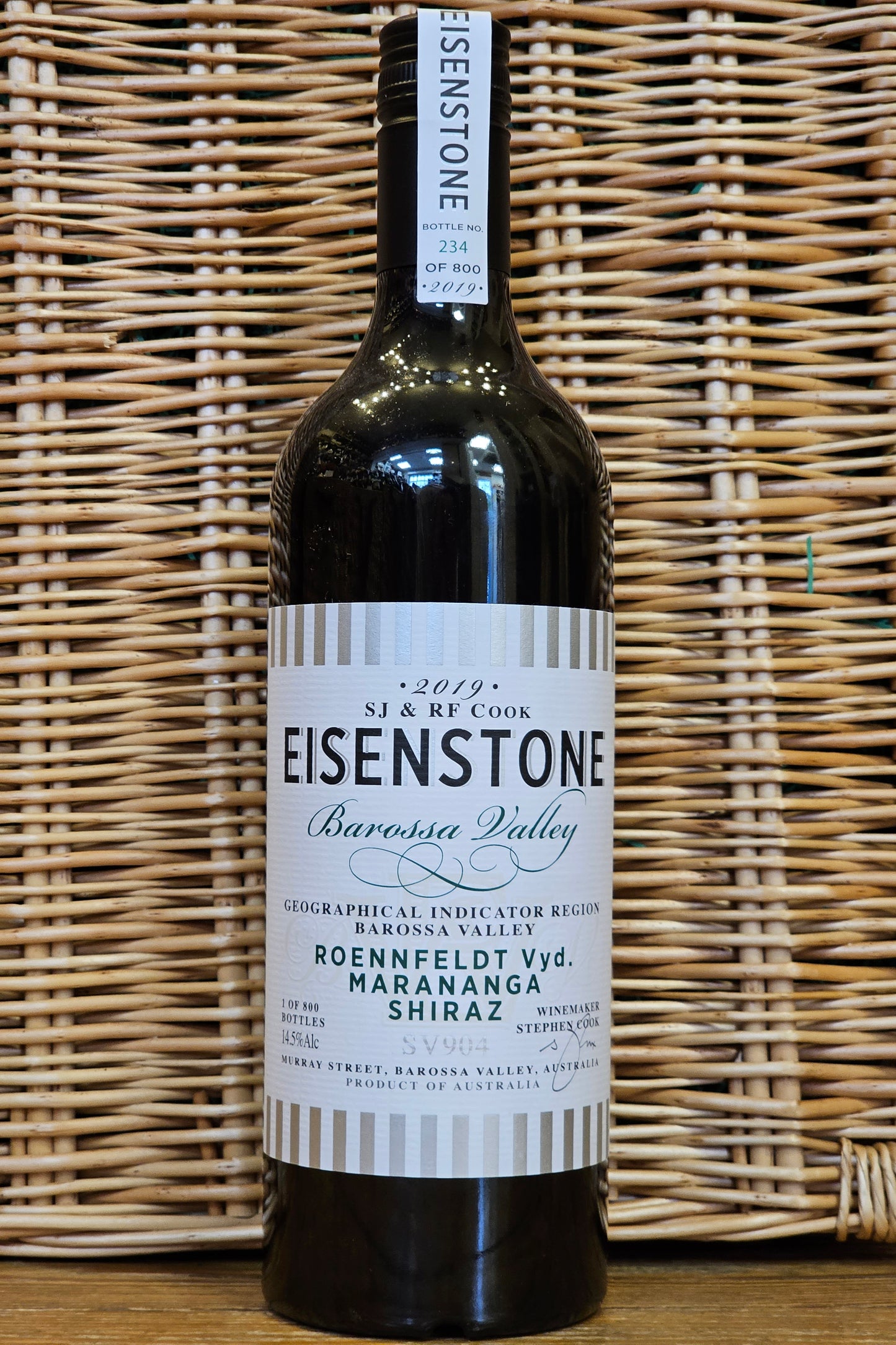 Eisenstone, ‘Roennfeldt Vineyard’ Marananga Shiraz, 2019