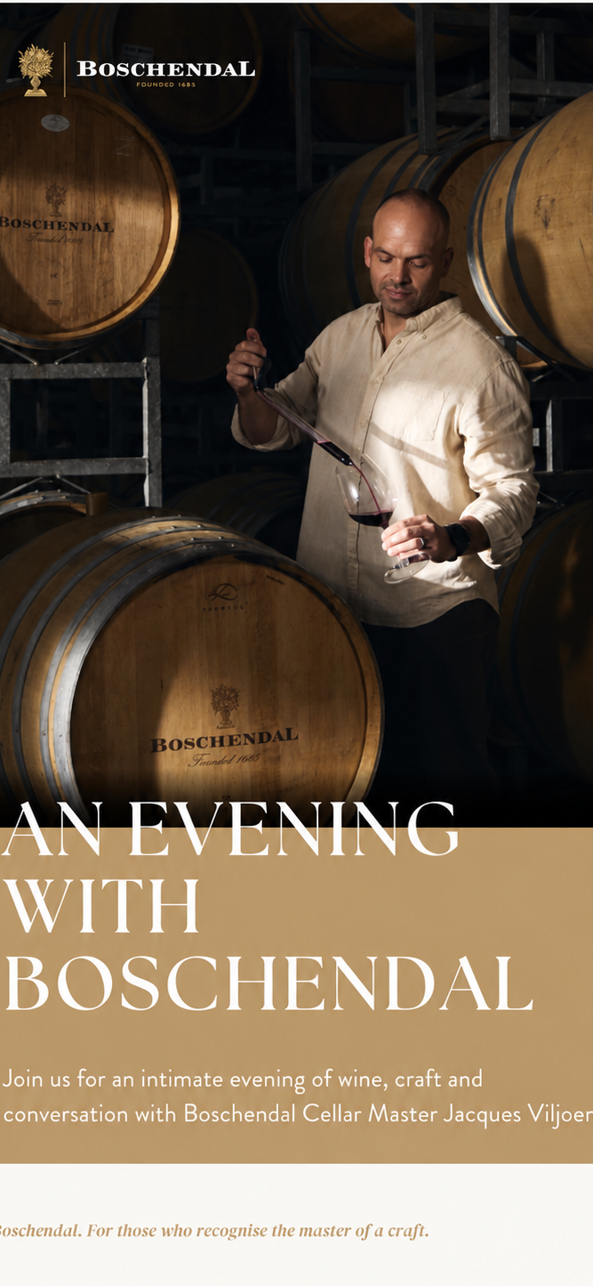 'Boschendal' Wine Tasting - Wednesday 14th October 2026, 7:30pm